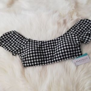 Plus Size Seafolly Off shoulder Bandeau top Bardot